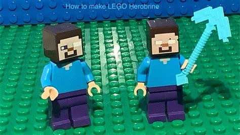 How To Make Lego Herobrine By Ambergecko Youtube