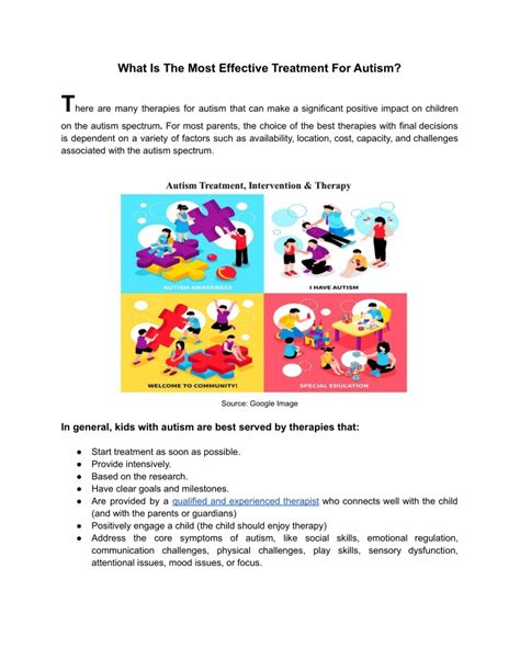 Ppt What Is The Most Effective Treatment For Autism Powerpoint