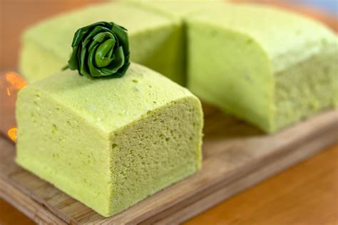 Steamed Pandan Sponge Cake My Lovely Recipes