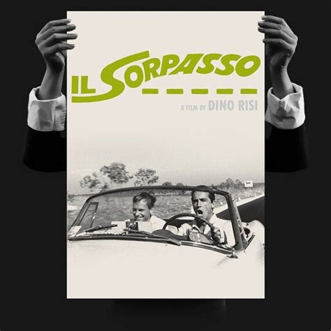 Classic Movie Poster Il Sorpasso Italian 60s Cinema Etsy