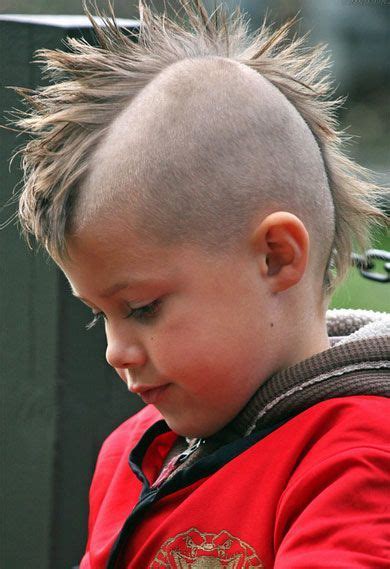 The sides are cut as short as possible with a mohawk section left on top for spiking. little boy mohawk haircuts 2015 - Google Search | Little ...