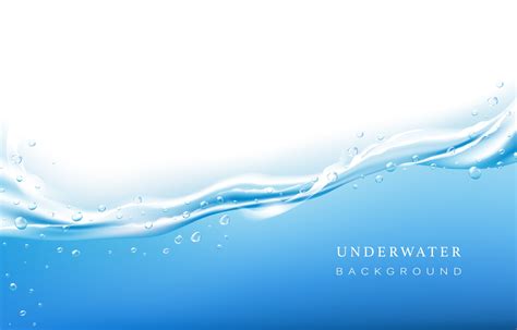 Realistic Water Background Vector