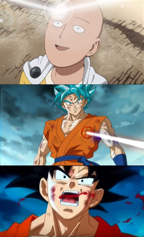 One Punch Man Vs Goku Anime One Punch Man Anime Engraçado Saitama