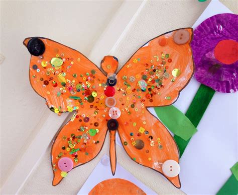 Montessori Preschool Butterfly Craft The Children Painted The