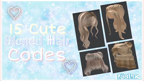 Here is a list of the hair codes in welcome to. ︎15 Aesthetic Blonde Hair Codes (Roblox) ︎ - YouTube