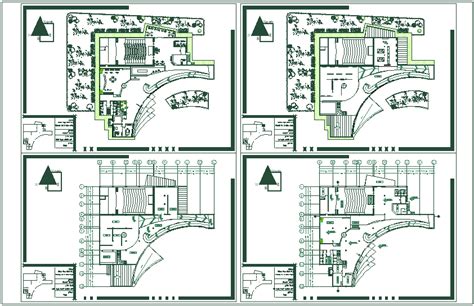 Art Gallery Floor Plan With Historical View Dwg File Cadbull