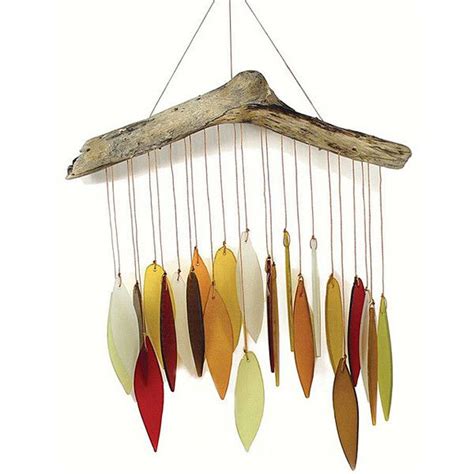 Songbird Essentials Autumn Leaves Driftwood Wind Chime 17 Liked On