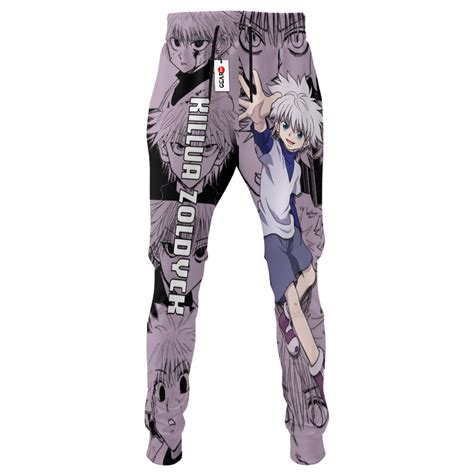 Killua Zoldyck Jogger Pants Custom Anime Hxh Sweatpants Mix Manga