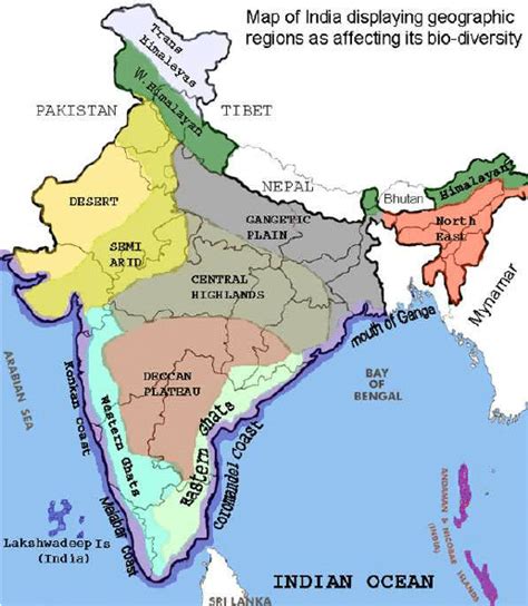 The Two Basic Geographic Regions In India Are