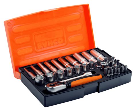 1 4 Square Drive Socket And Deep Socket Set With Metric Hex Profile