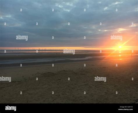 Crosby Beach Liverpool Merseyside Uk Stock Photo Alamy