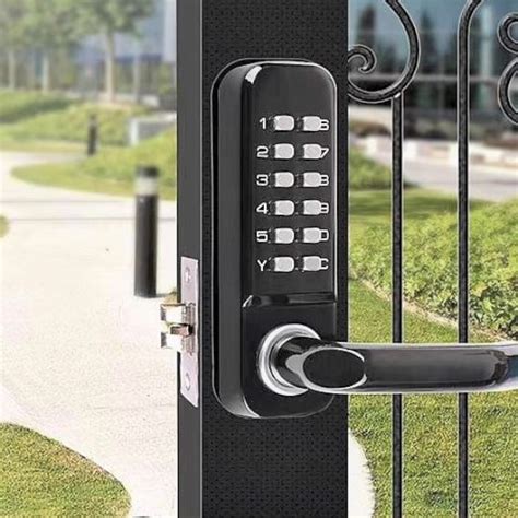Mechanical Keyless Code Operated Stainless Steel Door Lock Unikcctvcom