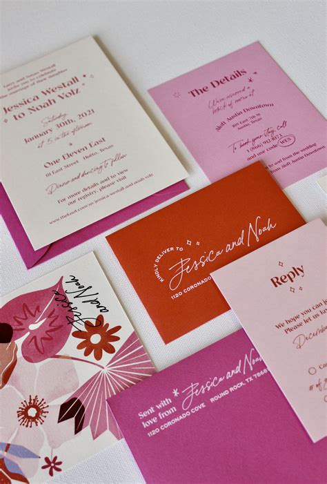 Valentines Inspired Wedding Invitation Suite By Homestead Ink Funky