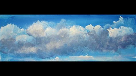 How To Paint Storm Clouds Step By Step Acrylic Painting P1 Youtube