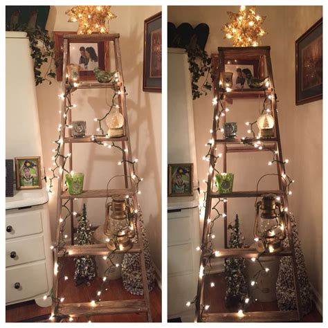 20 Old Wooden Ladder Decorating Ideas For Christmas Decoomo