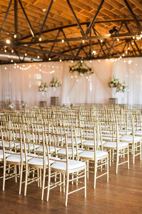 These chairs would be suitable for use for weddings, banqueting and event venues. Gold Chiavari Chair Wedding Ceremony Setup_Summerour ...