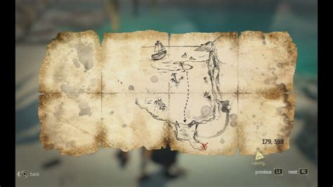 Assassin S Creed 4 Black Flag Treasure Map 179 593 Cape Bonavista
