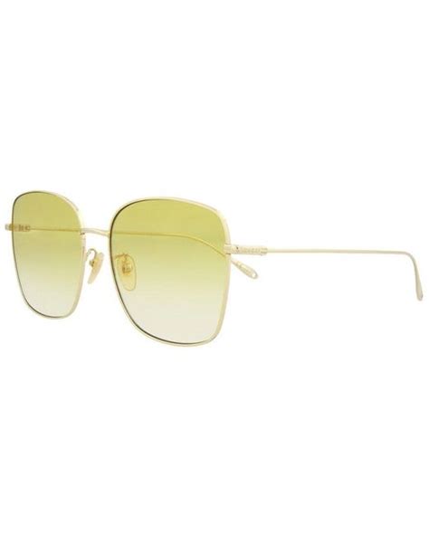 gucci gg1030sk 60mm sunglasses in metallic lyst uk