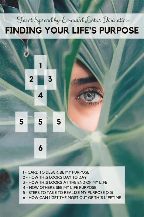 Tarot Spread Finding Lifes Purpose — Emerald Lotus