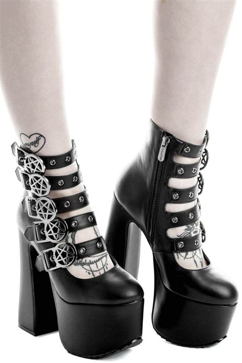 killstar burial platform boot [b] gothic shoes goth shoes goth boots