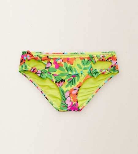 Aerie Bow Hipster Bikini Bottom Lemon Lime Infusion Aerie For