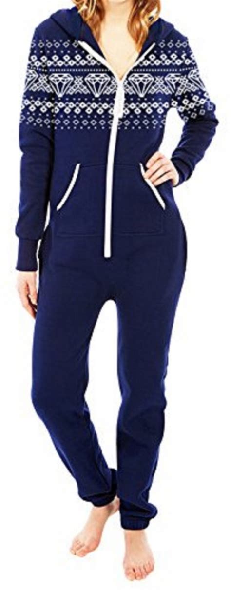 Women S Fleece Non Footed One Piece Sleepwear Adult Hooded Pajamas