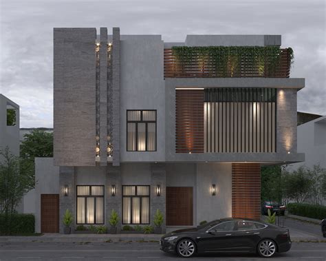 Modern Villa Elevation Design Behance