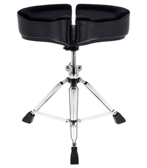 Buy Roc N Soc Manual Spindle Saddle Seat Drum Throne Black Fabric