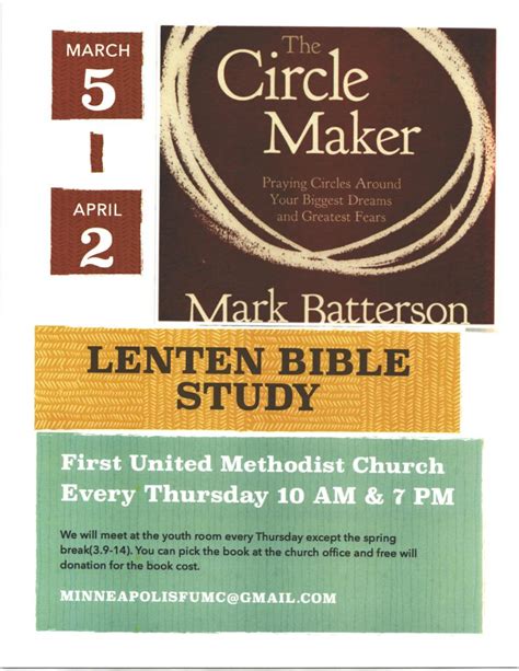 Lenten Bible Study Minneapolis First United Methodist Church