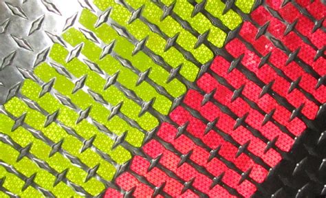Reflective Chevron Strips For Diamond Plate Peel And Stick Lime And Re