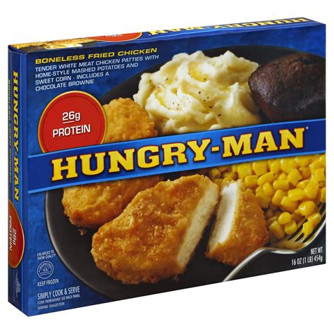 Frozen Meal Boneless Fried Chicken Hungry Man 16 Oz Delivery