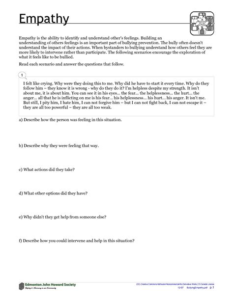 Using Empathy Worksheet Empathy Worksheets Free By Counselor Chelsey