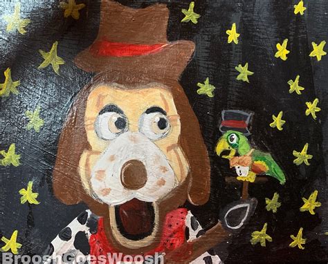 Matt The Franchize’s Jasper T Jowls and Studio C Bird painting! Hoping