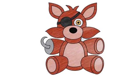 How To Draw Plush Foxy The Pirate Fnaf My How To Draw