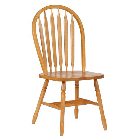 Arrowback Dining Chair Light Oak Set Of 2 Sunset Trading