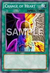 I used to get complaints that it didn't, then when i changed it to make sure she did break then i got even more. Change of Heart | Card Details | Yu-Gi-Oh! TRADING CARD GAME - CARD DATABASE