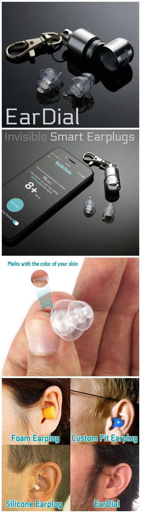 Eardial Invisible Smart Earplugs For Live Music The Worlds First