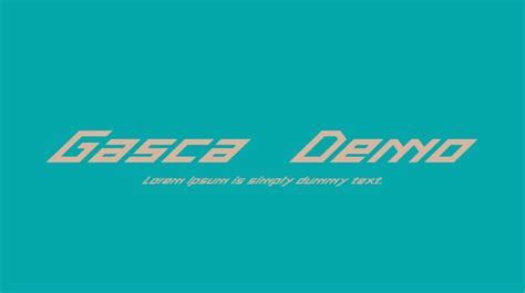 Gasca Demo Font Download Free For Desktop And Webfont