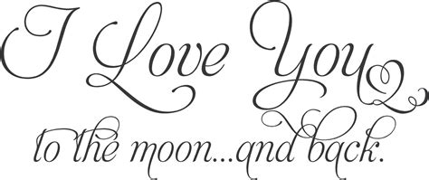 I Love You To The Moon And Back 35x15 Vinyl Wall Decal Decor Etsy