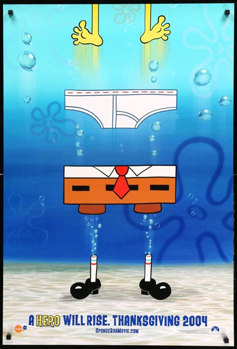 Spongebob Squarepants Movie 2004 Original One Sheet Movie Poster