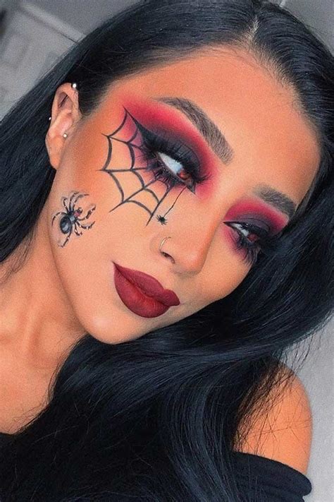 25 Creepy Spider Makeup Ideas For Halloween Page 2 Of 2 Stayglam