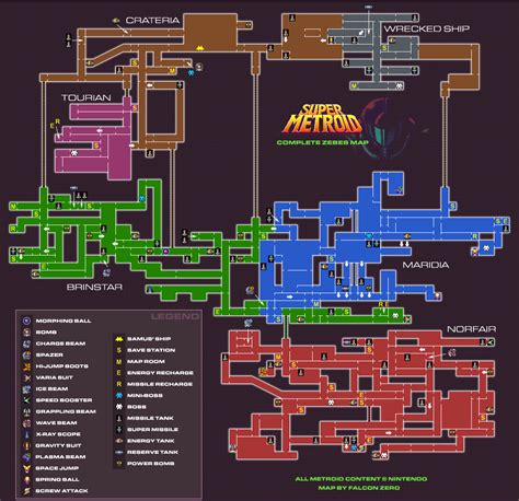 Total Map Super Metroid Super Metroid Metroid Map Metroid