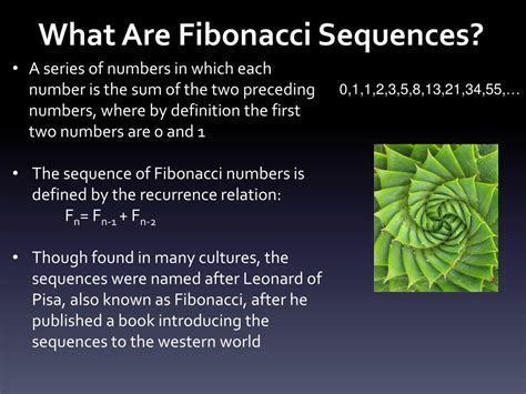 Ppt Fibonacci Sequences Powerpoint Presentation Free Download Id