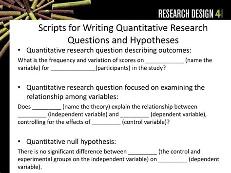 A pair of statements is set up, one. PPT - Chapter Seven: Research Questions and Hypotheses ...