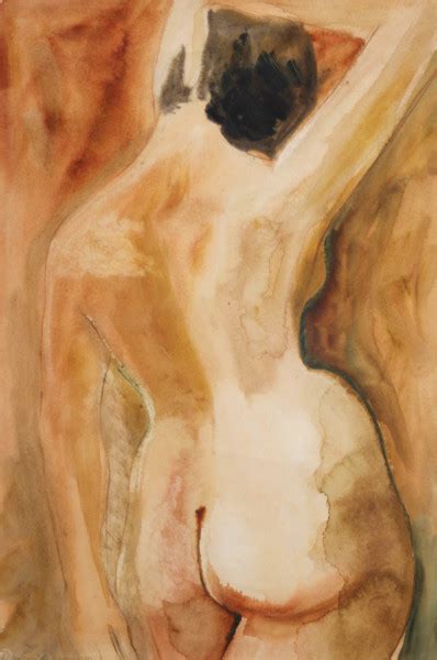 Watercolor Nude From The Collection Of Bonifas Arts Center Artwork