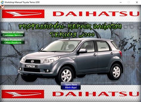 Daihatsu Terios J Manual De Taller Y Reparacion