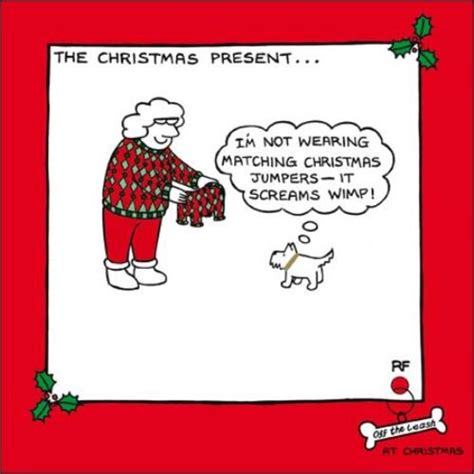 Vector set of tags and stickers with cartoon dogs. Christmas Jumper Funny Off The Leash Cartoon Dog Humour ...