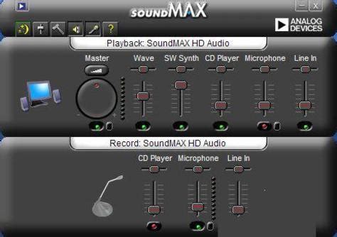 Звук через макс. Soundmax ad1986a. Sound Max 1988b Audio. Soundmax Audio Driver.