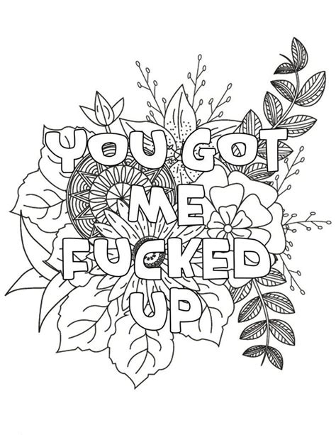 Sweary Coloring Book For Adults Etsy In 2022 Sweary Coloring Book