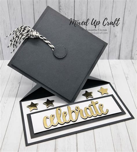 Graduation Cap Easel Card Graduation Cards Handmade Stampin Up